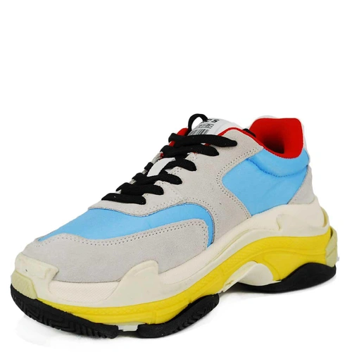 Кроссовки Balenciaga Triple S Trainers BB Blue Yellow фото-2