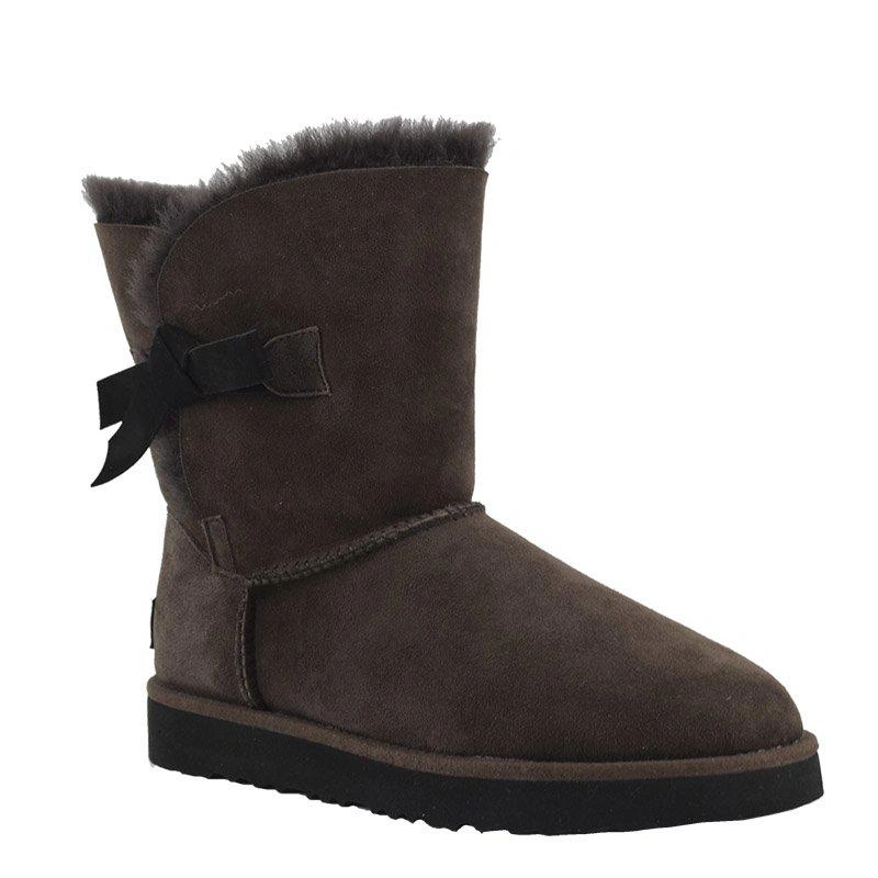 Угги женские UGG Classic Knot Black Chocolate фото-6