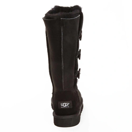 Угги женские сапоги UGG Triplet Bailey Button Black фото-3