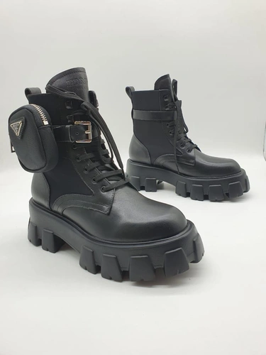 Ботинки женские Prada черные A52046 фото-2