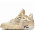 Кроссовки Nike Air Jordan 4 Retro Off-White «Sail» фото-1