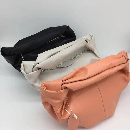Женская кожаная сумка Bottega Veneta оранжевая 30/13 коллекция 2021-2022 фото-2