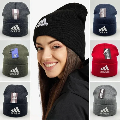 Женская  шапка adidas серая A5843 фото-2