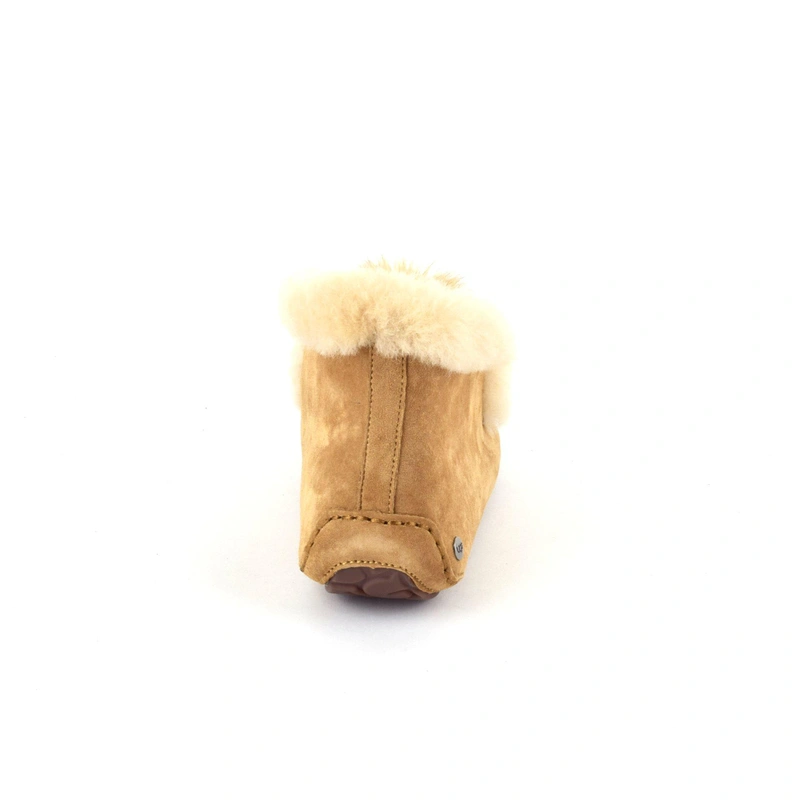 Угги женские мокасины UGG Alena Pom Pom Chestnut фото-3