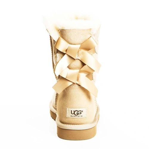 Угги женские ботинки UGG Bailey Bow Sand фото-3