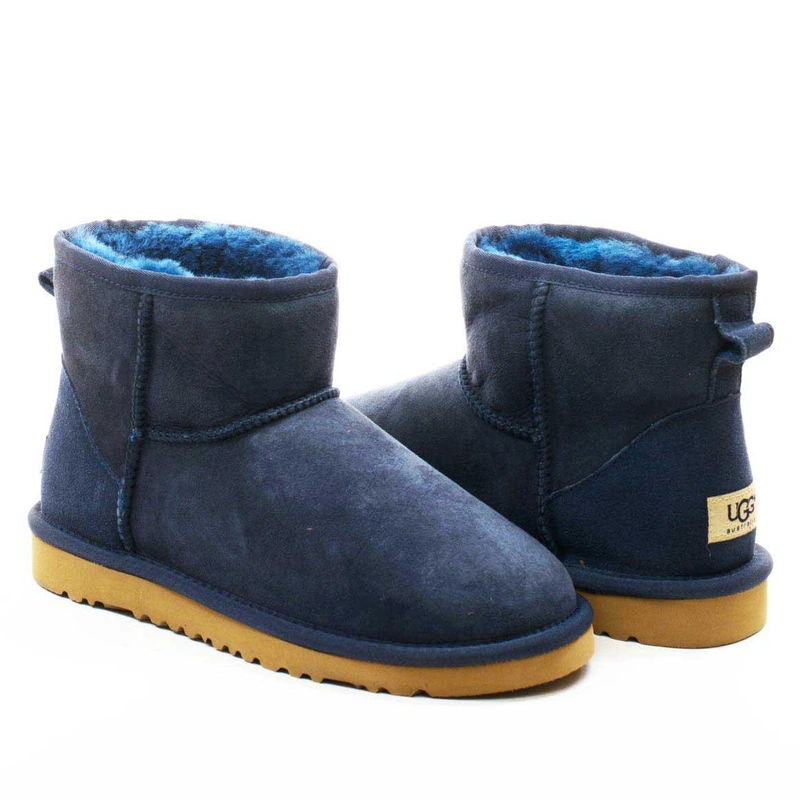 Угги женские ботинки UGG Mini Classic Navi фото-4