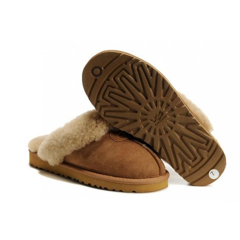 Тапочки угги мужские UGG Man Slippers Scufette Chestnut фото-2