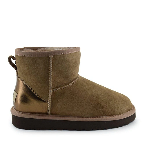 Угги женские мини UGG Mini II Metallic Antilope