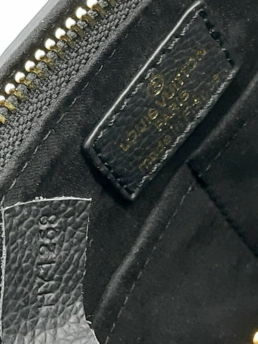 Женская кожаная сумка Louis Vuitton синяя 35/27 фото-2