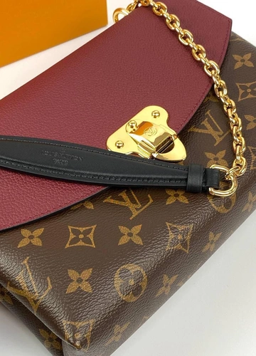 Женская сумка Louis Vuitton Saint-Placide премиум-люкс коричневая 25/16/7 см. a70342 фото-8