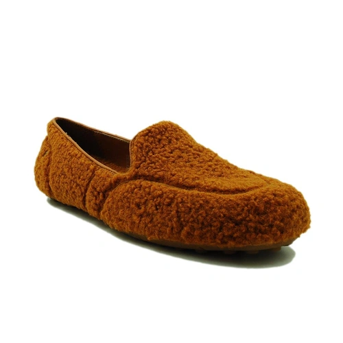 Угги женские мокасины UGG Hailey Fluff Loafers Chocolate фото-2