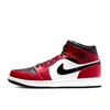 Кроссовки Nike Air Jordan 1 Mid Chicago Black Toe 554724-069 красно-чёрные с белым фото-1