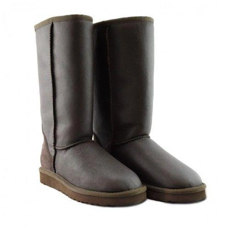 Угги женские UGG Tall Zip Metallic Chocolate фото-5