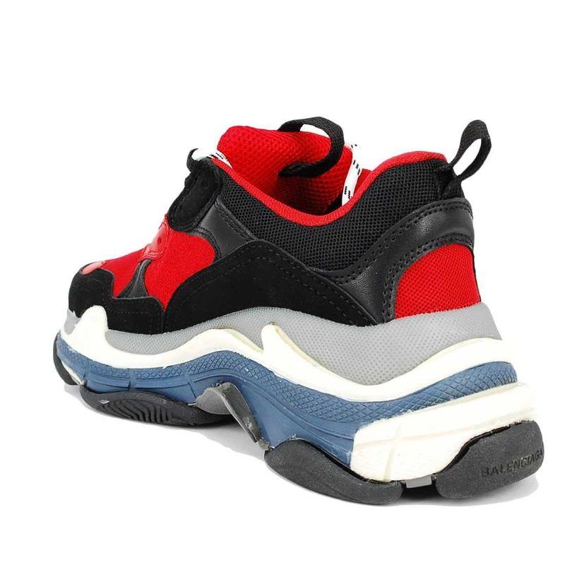 Кроссовки Balenciaga Triple S (656055) Black Red фото-2