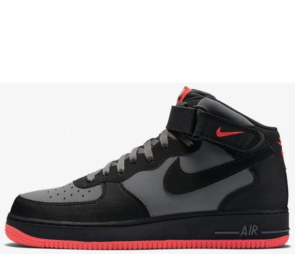 Кроссовки Nike Air Force 1 Mid ’07 Grey/Red