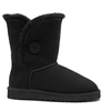 Угги женские ботинки UGG Bailey Button Black фото-1