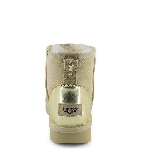 Угги женские мини UGG Classic Mini II Metallic Driftwood фото-2