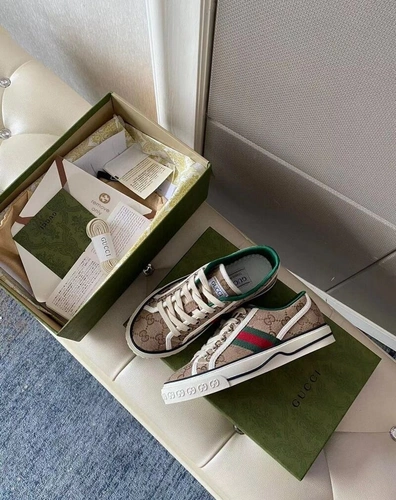 Кеды Gucci Tennis 1977 Sneaker Premium Beige фото-4