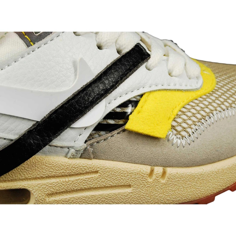 Кроссовки Nike Air Max 1S x Virgil Abloh x BespokeIND Create x Off-White AA7293-100 Leather White фото-3