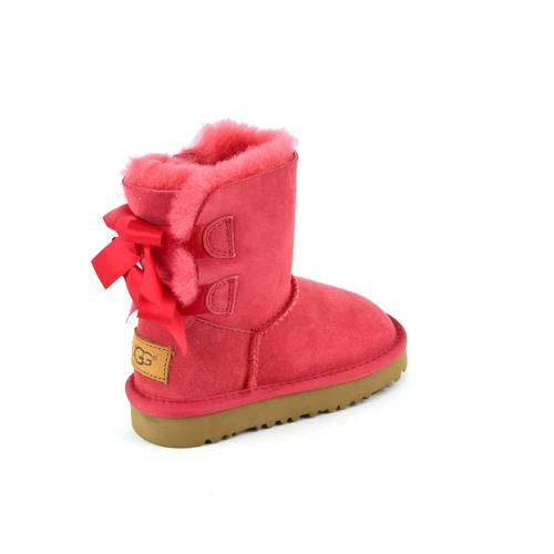 Угги детские UGG Kids Bailey Bow II Red фото-3