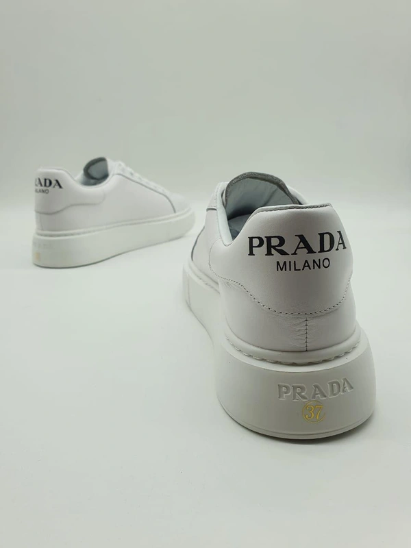 Кеды женские Prada белые фото-3