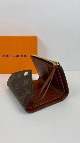 Кошелек Louis Vuitton премиум-люкс коричневый 12/9,5/2 A64334 фото-2