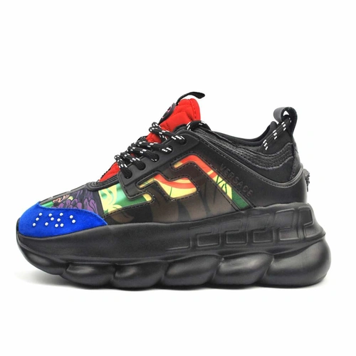 Кроссовки Versace Chain Reaction Black Flo фото-4