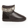 Угги женские ботинки UGG Jimmy Choo Crystals Metallic Black фото-1