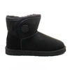 Угги женские ботинки UGG Mini Bailey Button Black фото-1