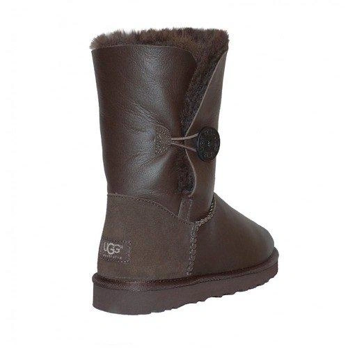 Угги детские UGG Kids Bailey Button Metallic Chocolate фото-2