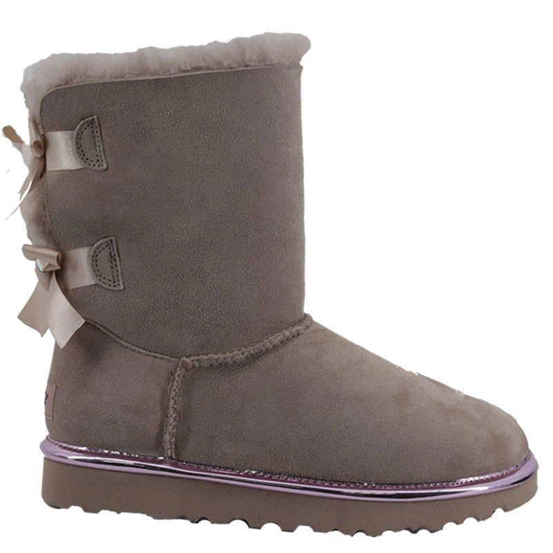 Угги женские UGG II Bailey Bow Metallic Dusk