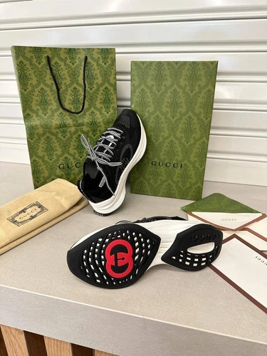 Кроссовки Gucci Run A105127 Black фото-3