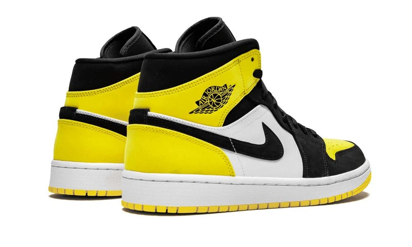 Кроссовки Nike Air Jordan 1 Retro Low YellowBlack фото-3