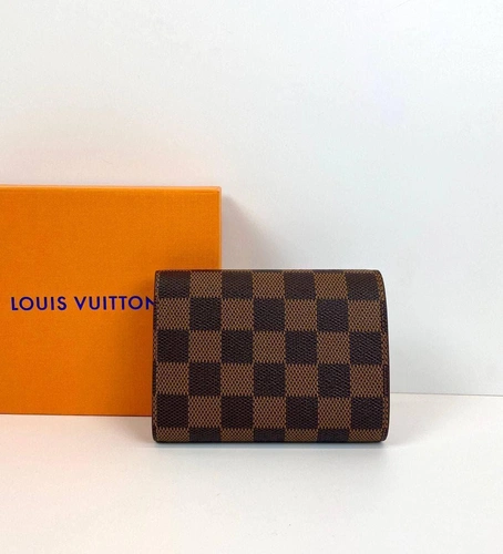 Кошелек Louis Vuitton премиум-люкс коричневый 12/9,5/2 A64320 фото-3