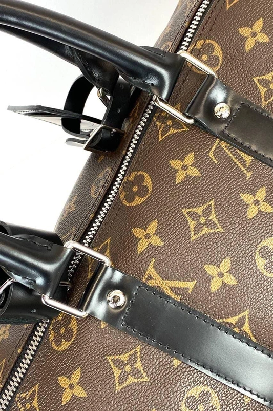 Дорожная сумка Louis Vuitton Keepall коричневая 45/20/25 фото-5