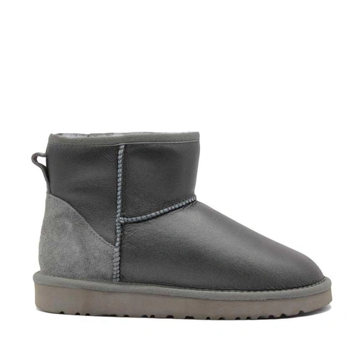 Угги женские ботинки UGG II Mini Classic Metallic Black фото-3