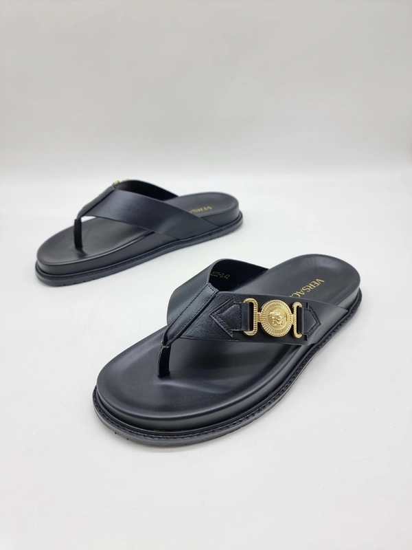 Шлёпанцы мужские Versace Medusa A109944 Black фото-3