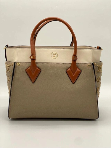 Женская сумка Louis Vuitton 31×27 бежевая фото-4