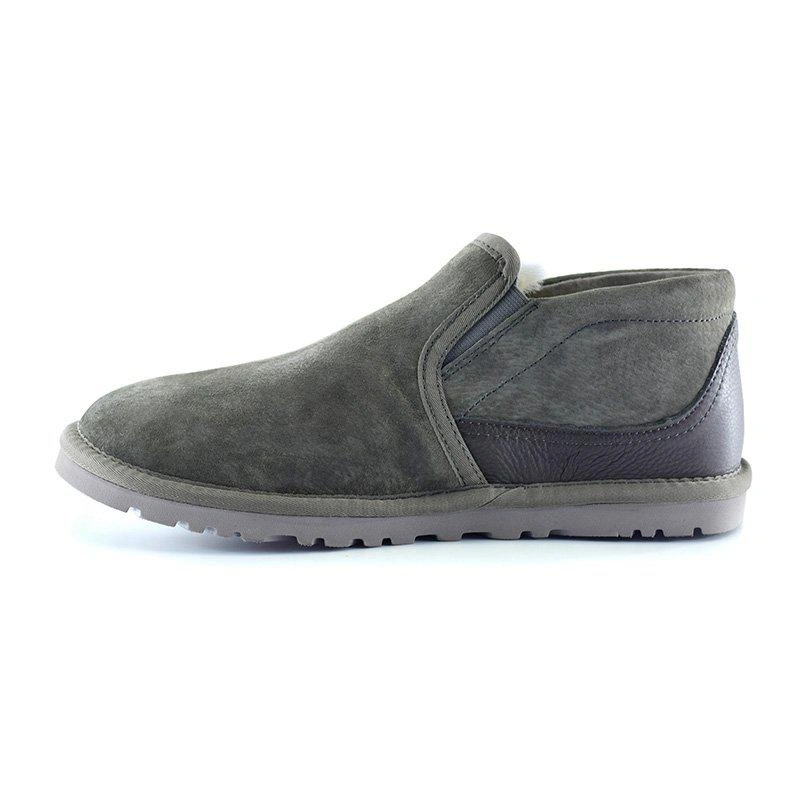 Тапочки угги мужские UGG Ultra Mini Tasman Grey фото-5