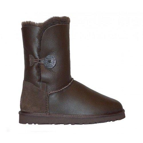 Угги детские UGG Kids Bailey Button Metallic Chocolate