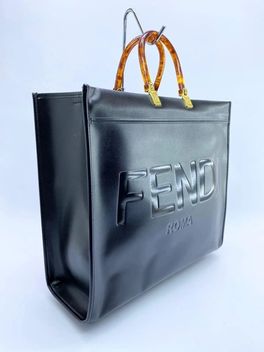 Женская сумка Fendi темно-синяя фото-4