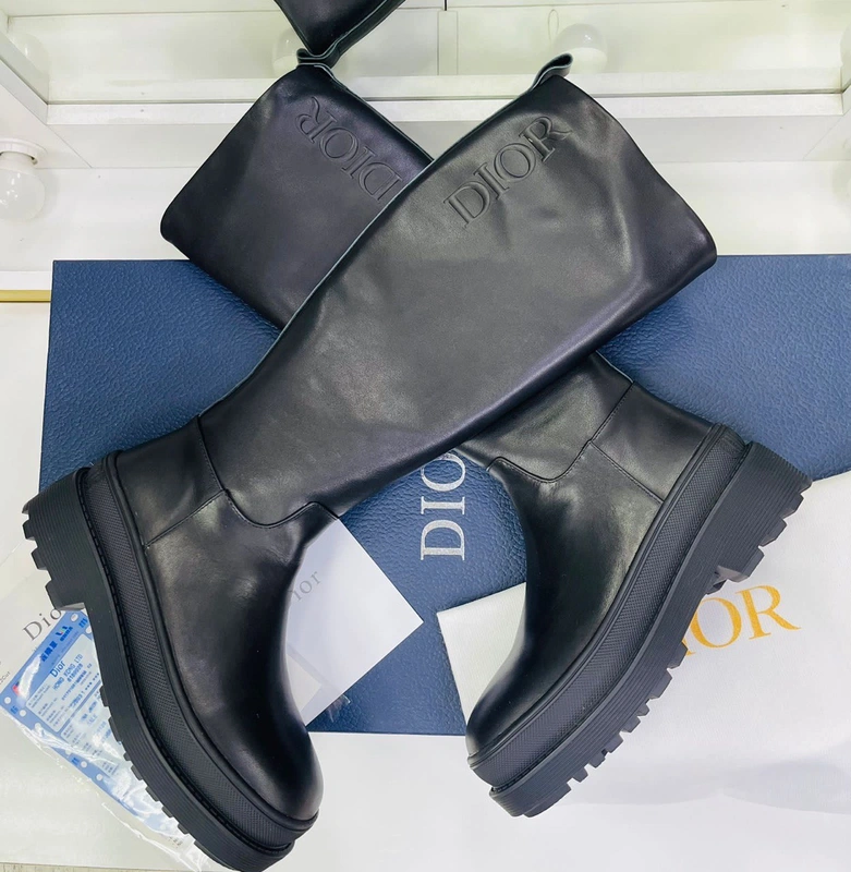 Сапоги женские Christian Dior чёрные А5004 фото-3