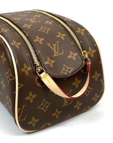 Женская сумка-косметичка Louis Vuitton Нececcep King Size N47527 премиум-люкс качество коричневая 28/16/13 см A80585 фото-4