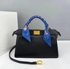 Женская кожаная сумка Fendi черная 29/18 фото-1