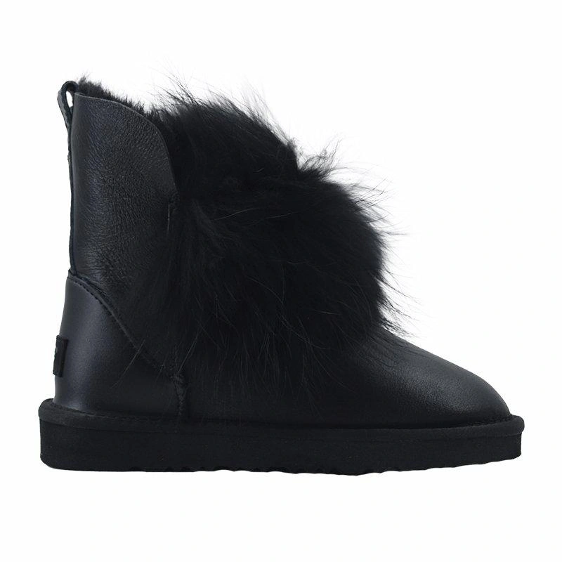 Угги женские UGG Fox Fur II Gen Metallic Black фото-3