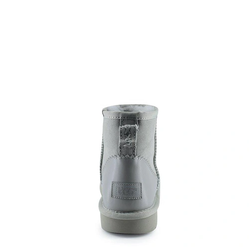 Угги женские мини UGG Classic Mini II Metallic Grey фото-2