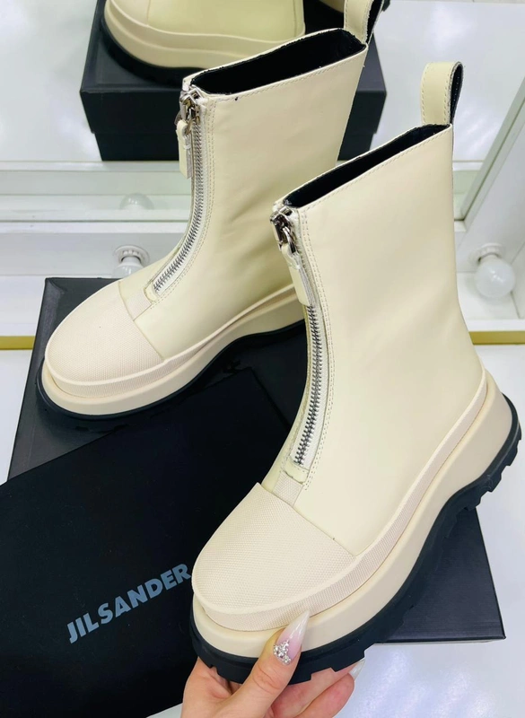 Ботинки женские Jilsander белые А4960