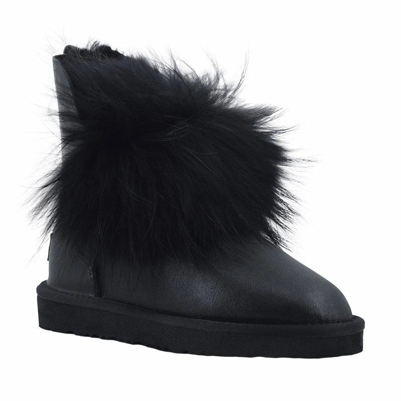 Угги женские UGG Fox Fur II Gen Metallic Black фото-4