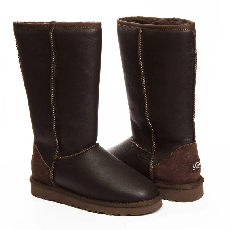 Угги женские сапоги UGG Classic Tall Metallic Chocolate фото-4