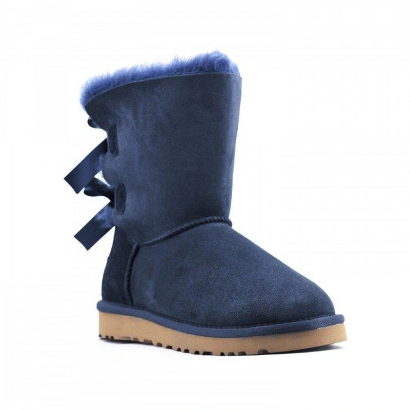 Угги детские UGG Kids Bailey Bow II Navy фото-3